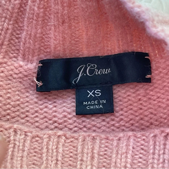 J Crew Sweater With Jeweled Buttons lamb wool blend dusty pink size XS - Picture 5 of 11